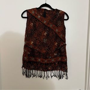 Frayed Batik Indonesia Top